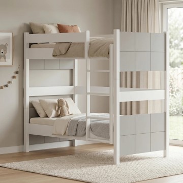 Casakids Cosy μασίφ παιδική κουκέτα διαιρούμενη 110cm